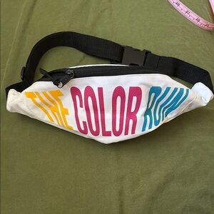 White The Color Run Fanny Pack